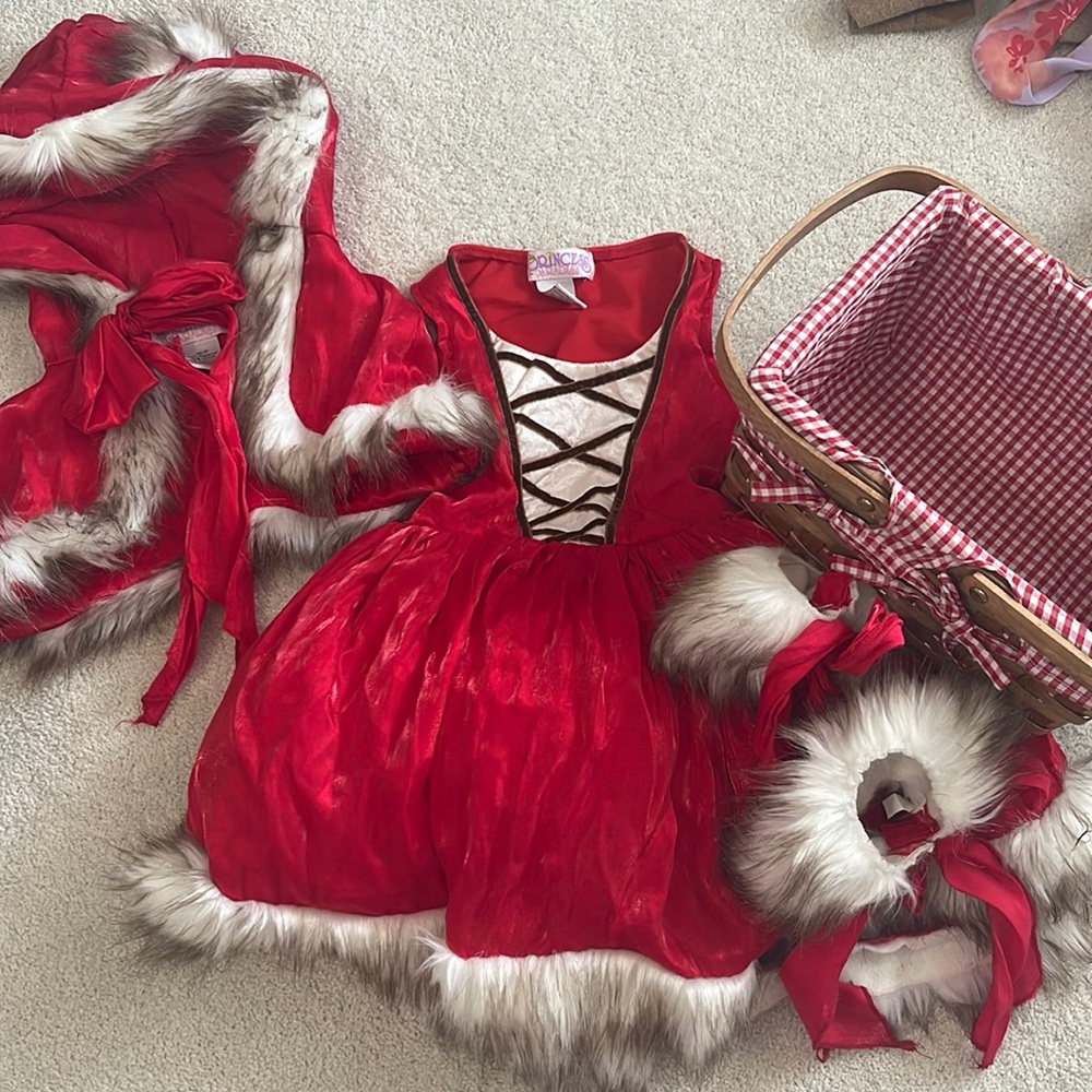Princess Paradise Girls costume XS 4 Little Red Riding Hood boutique